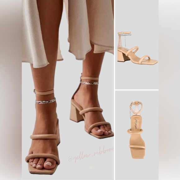 🆕 Free People Parker Chain Heel | Dune | Size US 9 - Picture 1 of 7